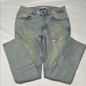 Zara Light Blue Distressed Men's Jeans